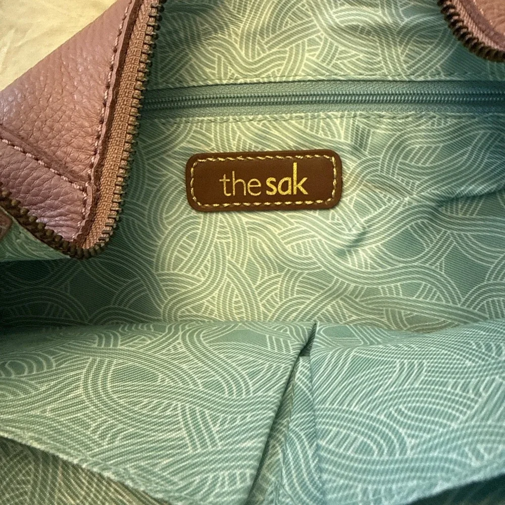 The Sak Women's Sequoia Hobo Leather Bag Studded Pink‎ Mauve Design NEW